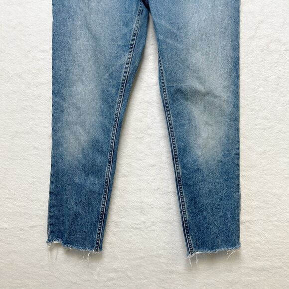 EVERLANE The Original Cheeky Cropped Jean High Rise Stretch Raw Hem Sz 28 - Picture 4 of 11